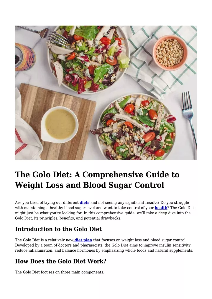 PPT The Golo Diet A Comprehensive Guide to Weight Loss and Blood