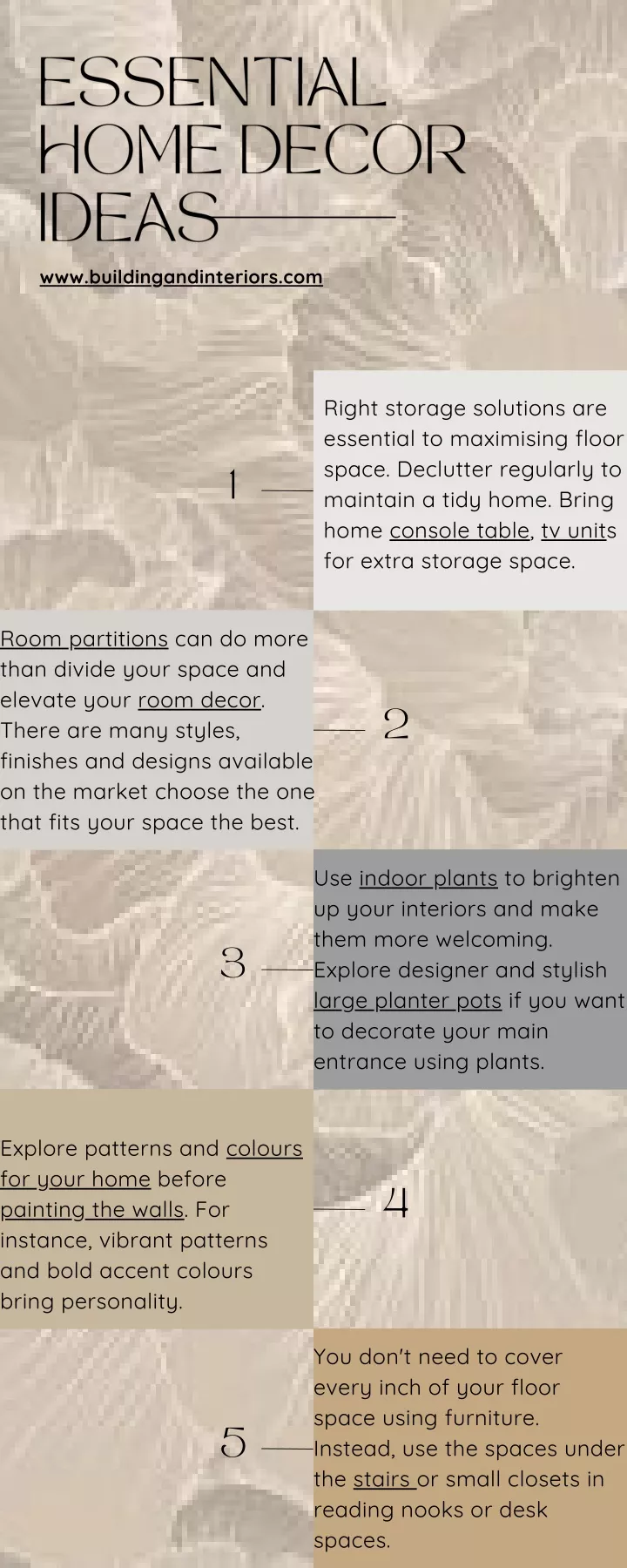 PPT Essential Home DECOR IDEAS PowerPoint Presentation, free download