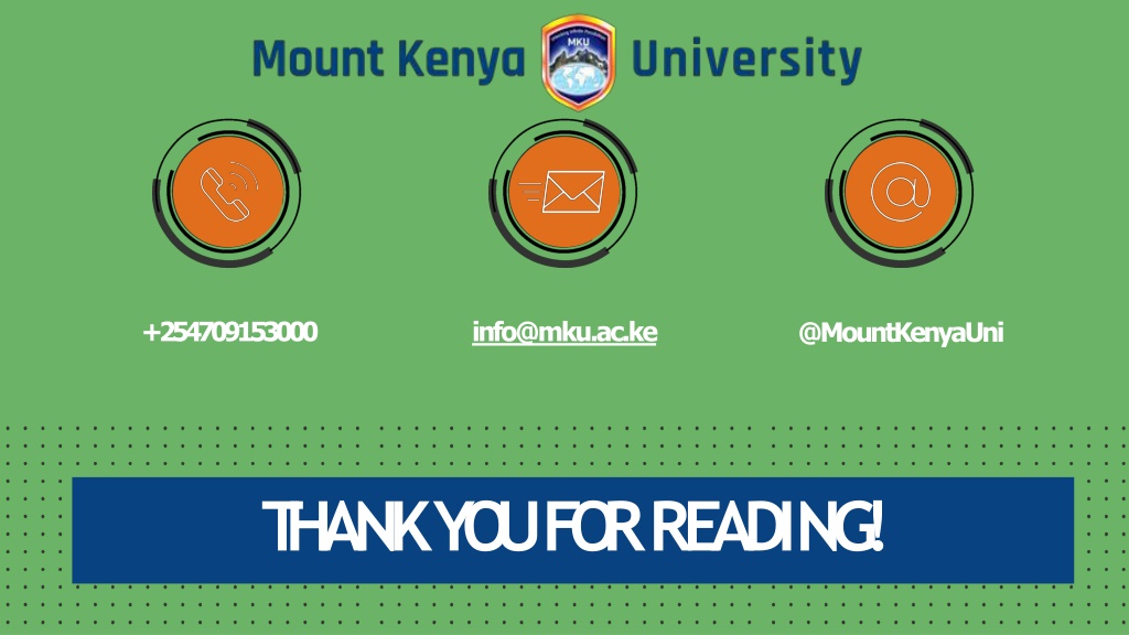 Ppt Mount Kenya University Main Campus Powerpoint Presentation Free