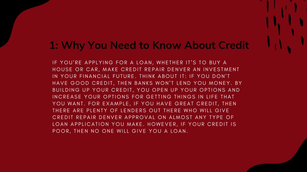 Ppt credit repair denver powerpoint presentation free download id