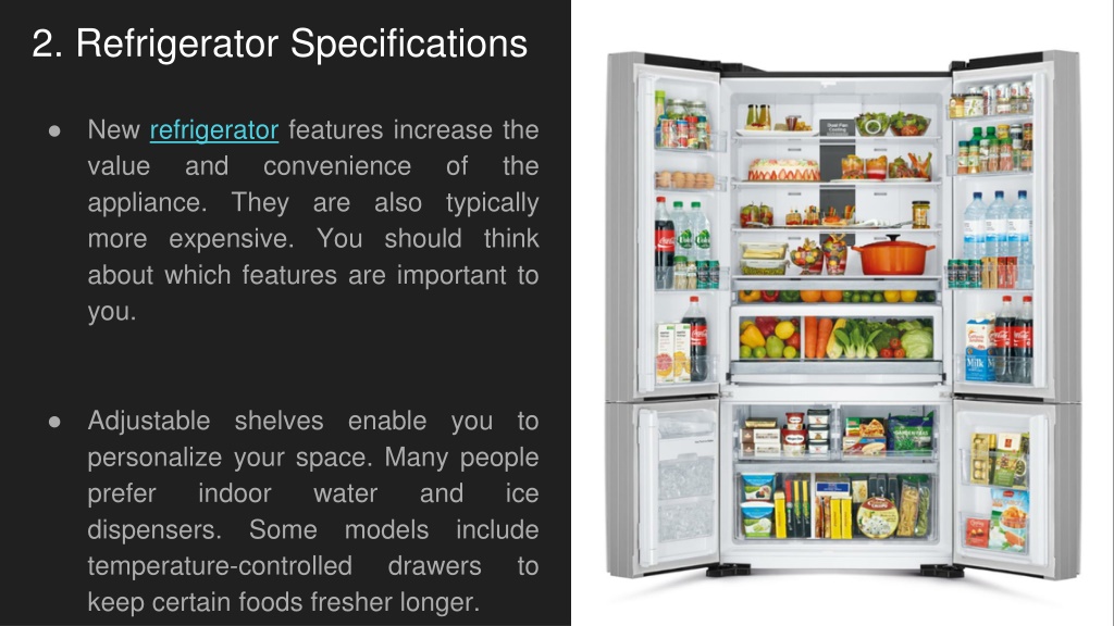 PPT Refrigerator Buying Guide PowerPoint Presentation Free Download 
