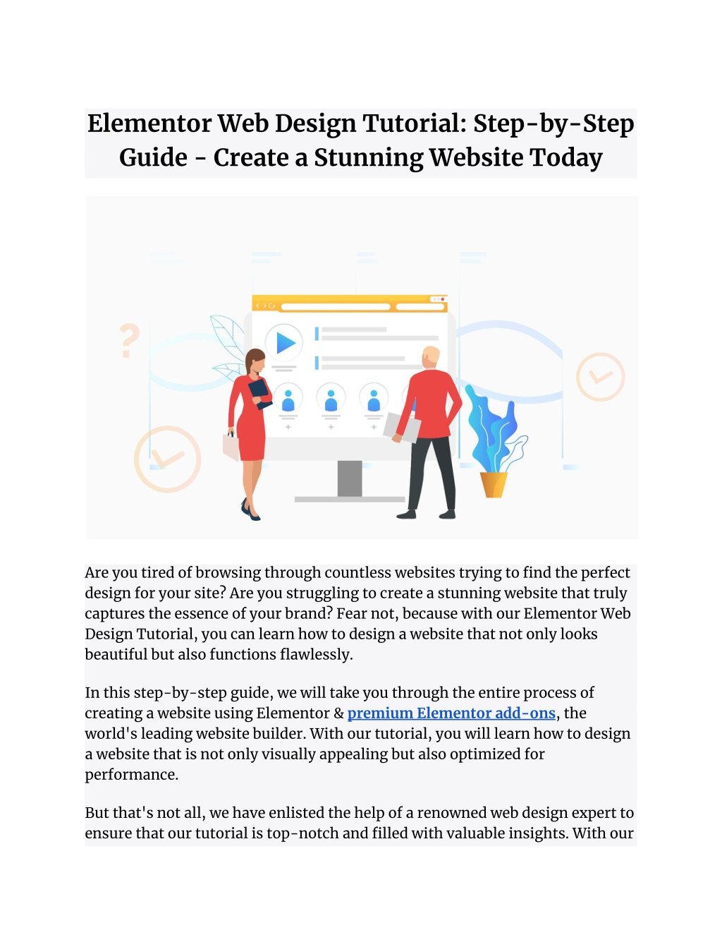 PPT - Elementor Web Design Tutorial: Step-by-Step Guide - Create A ...