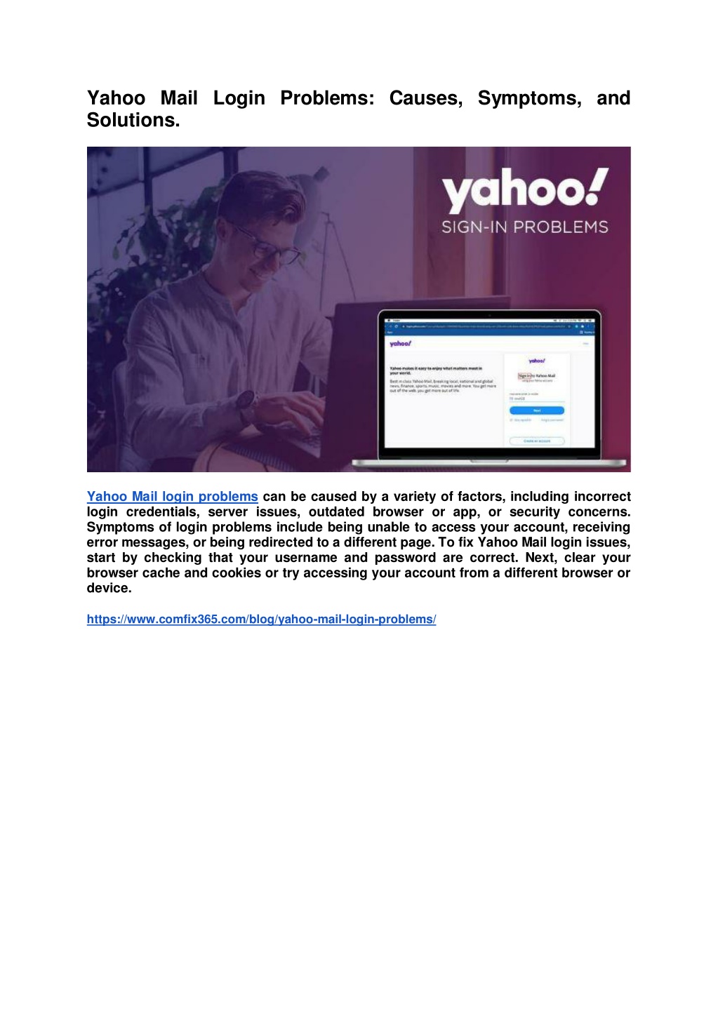 PPT Yahoo Mail Login Problems PowerPoint Presentation, free download