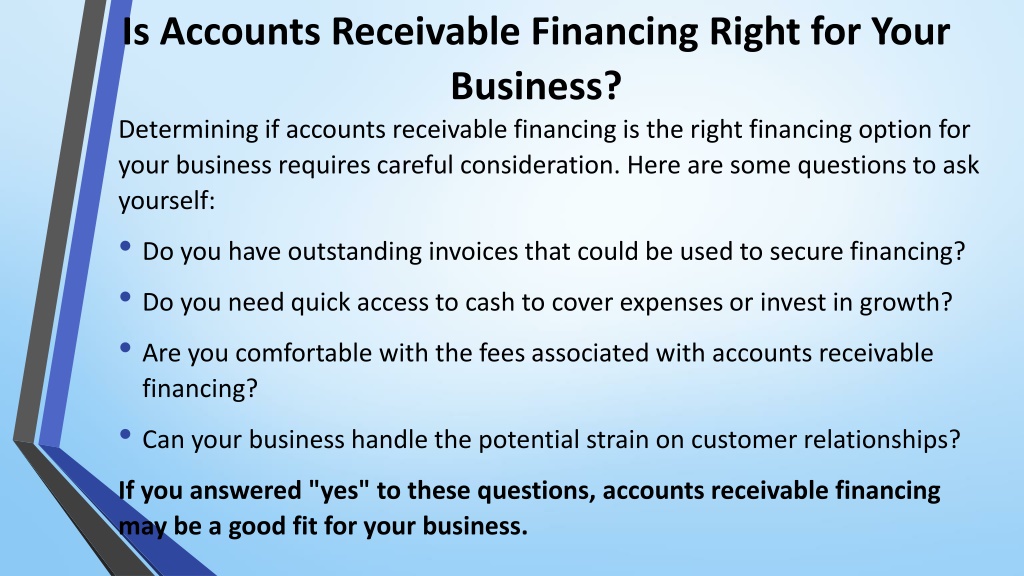 PPT - A Comprehensive Guide To Accounts Receivable Financing PowerPoint ...