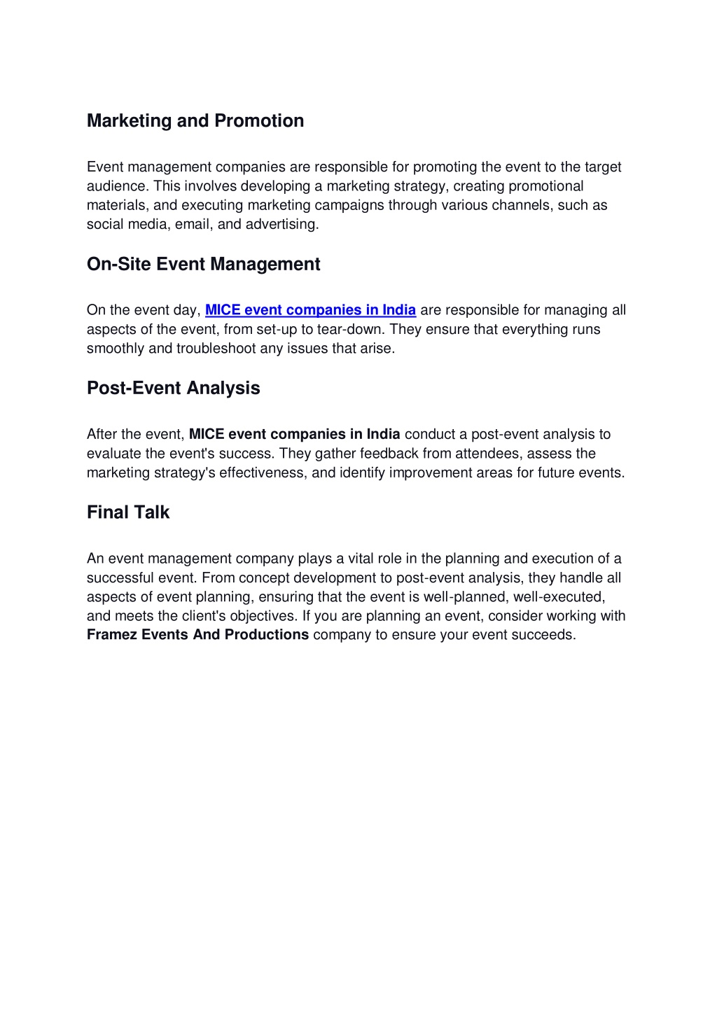 PPT - The Importance of Event Management Companies in Creating ...