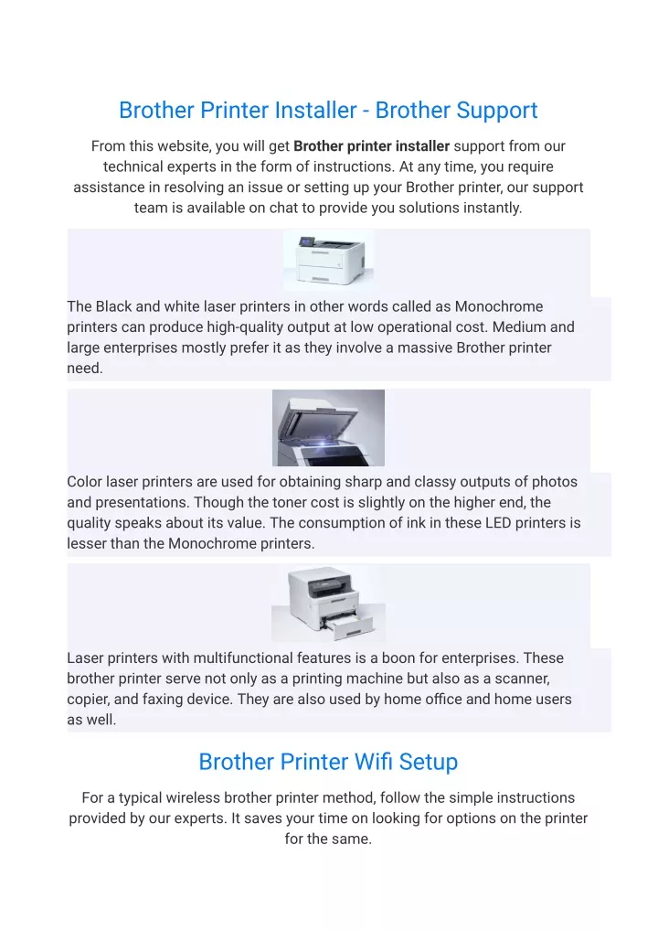 PPT Brother Printer Installer Brother Support PowerPoint