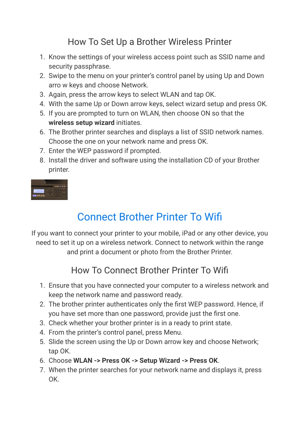 Brother Printer Installer