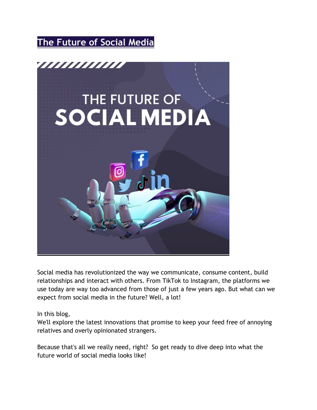 PPT   The Future Of Social Media PowerPoint Presentation, Free Download