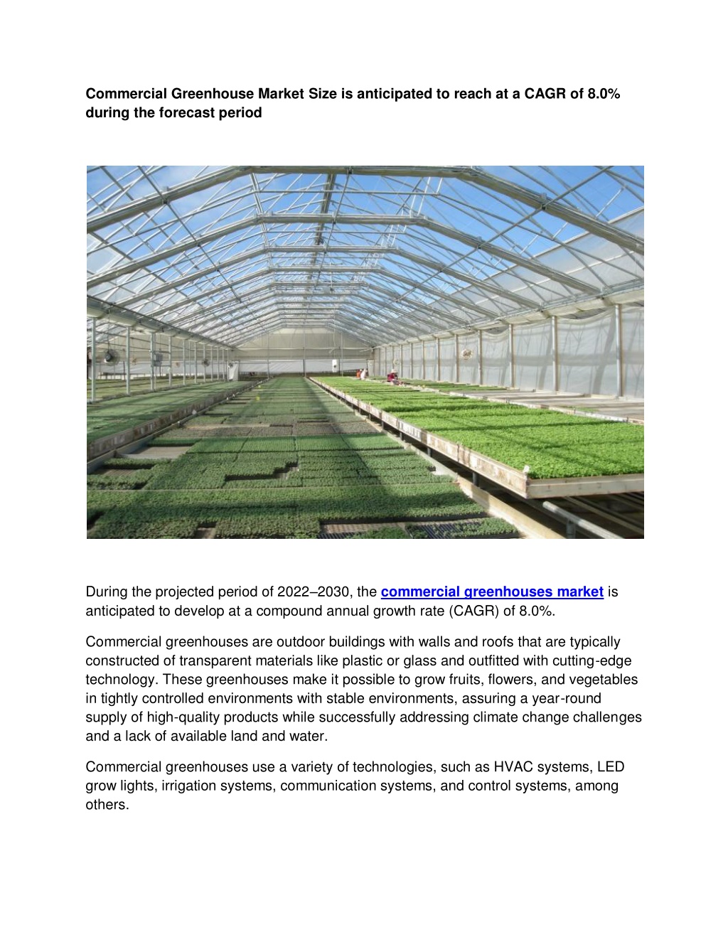 PPT - Commercial Greenhouse Market PowerPoint Presentation, free ...