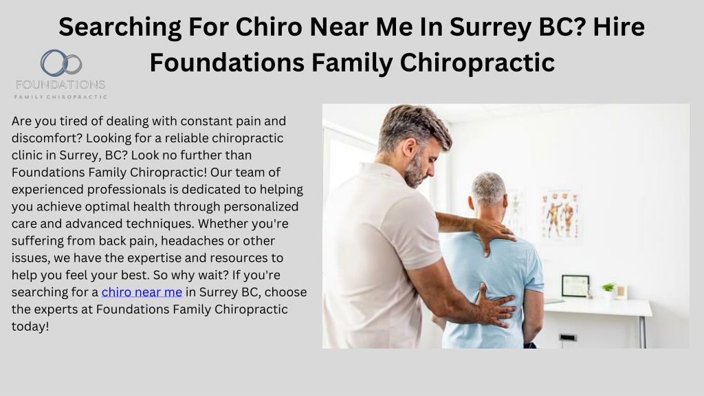 PPT - Searching For Chiro Near Me In Surrey BC? Hire Foundations Family ...