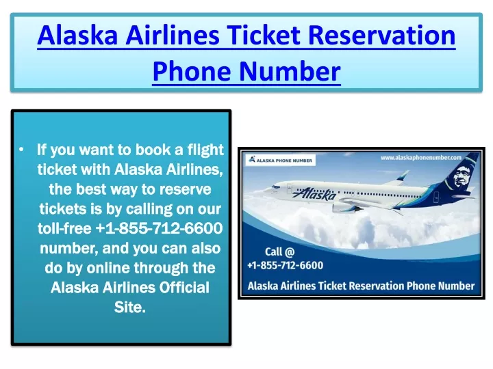 PPT Call on Alaska Airlines Phone Number PowerPoint Presentation