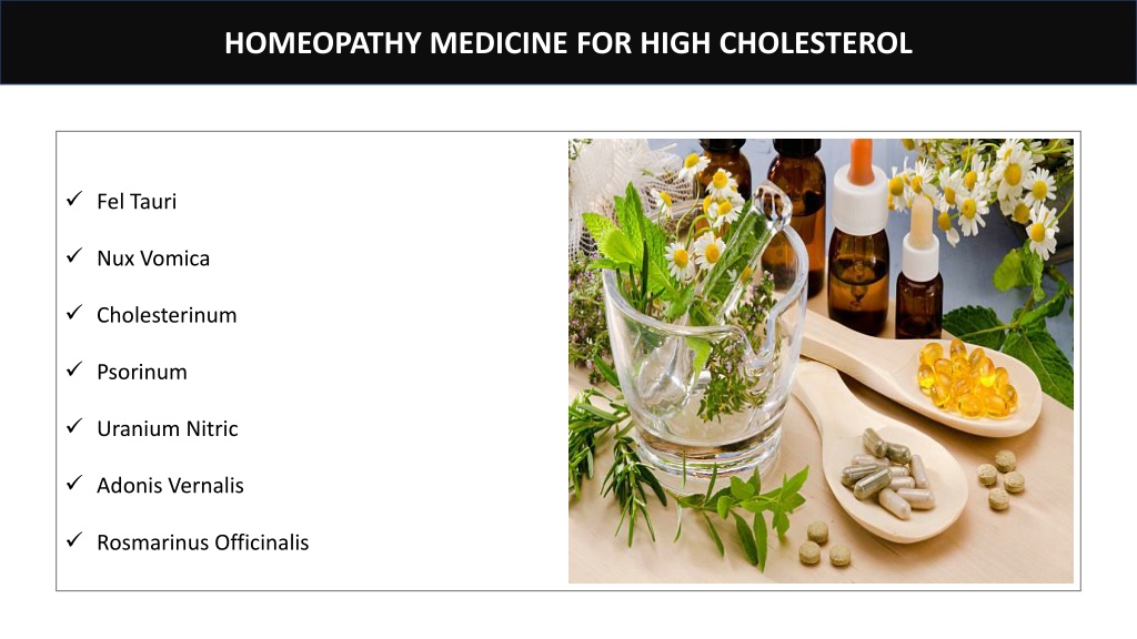 PPT - Managing High Cholesterol With Homeopathy Treatment PowerPoint ...