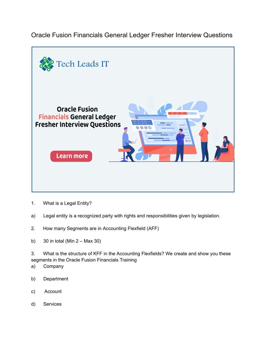 ppt-oracle-fusion-financials-general-ledger-fresher-interview