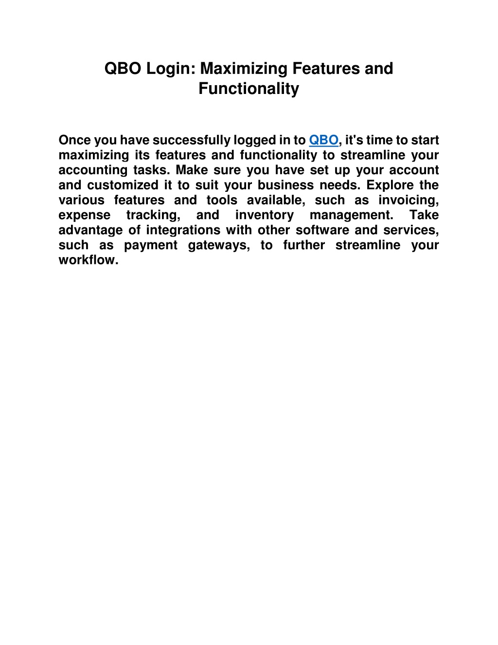 PPT QBOLogin PowerPoint Presentation, free download ID12096183