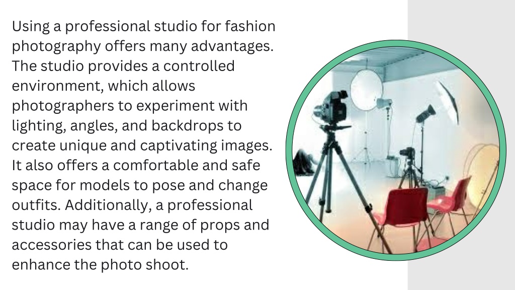 Professional Studio Look PPT - Mastering the Art of Commercial and Fashion Photography in a ...