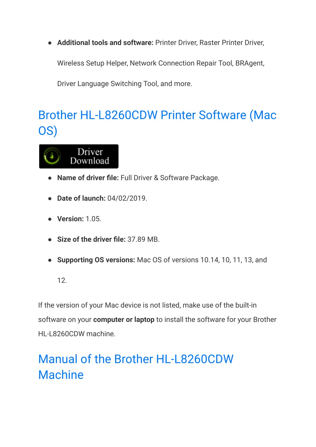 PPT Brother HLL8260CDW Driver Download PowerPoint Presentation, free