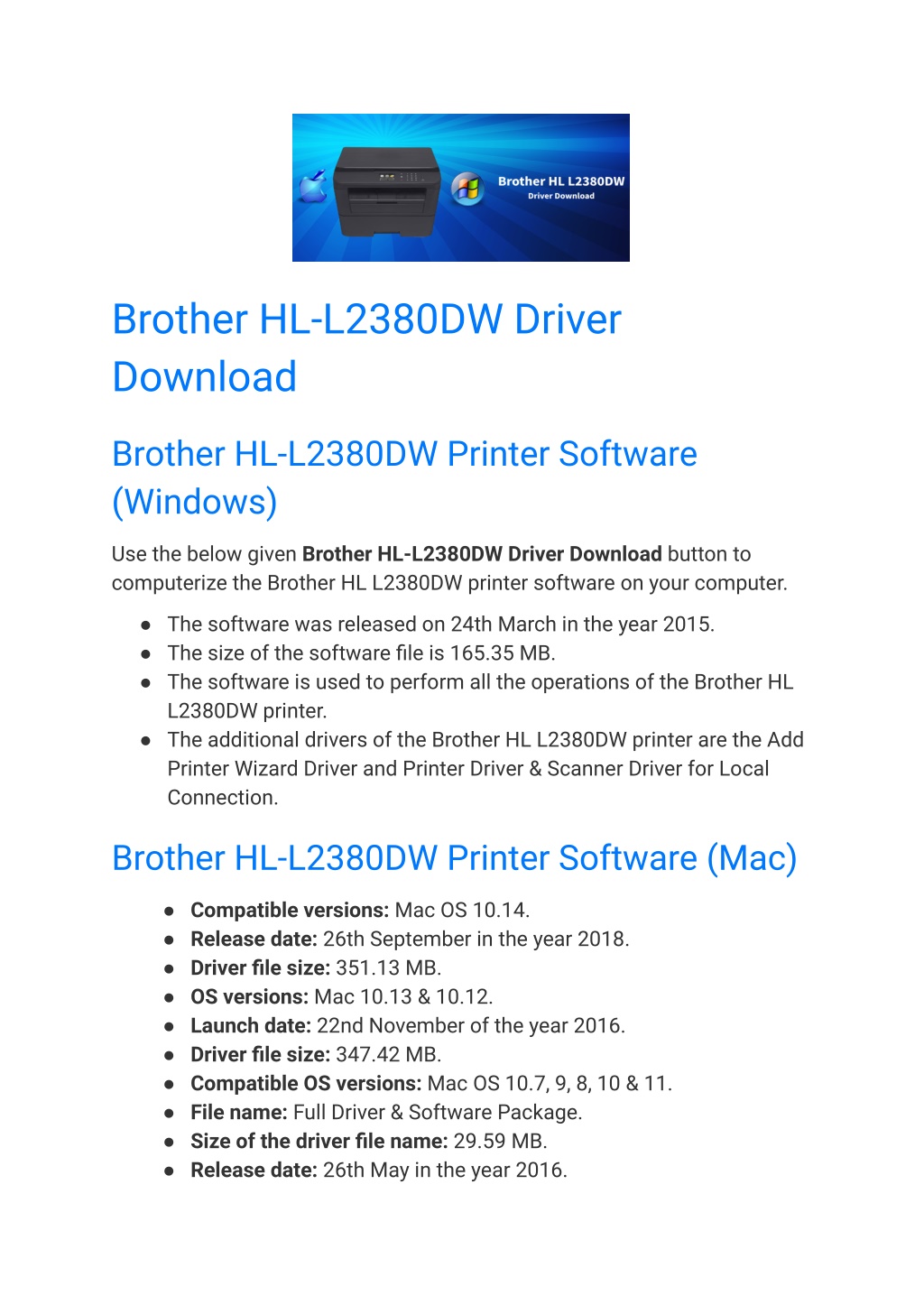 PPT - Brother HL-L2380DW Driver Download PowerPoint Presentation, Free ...