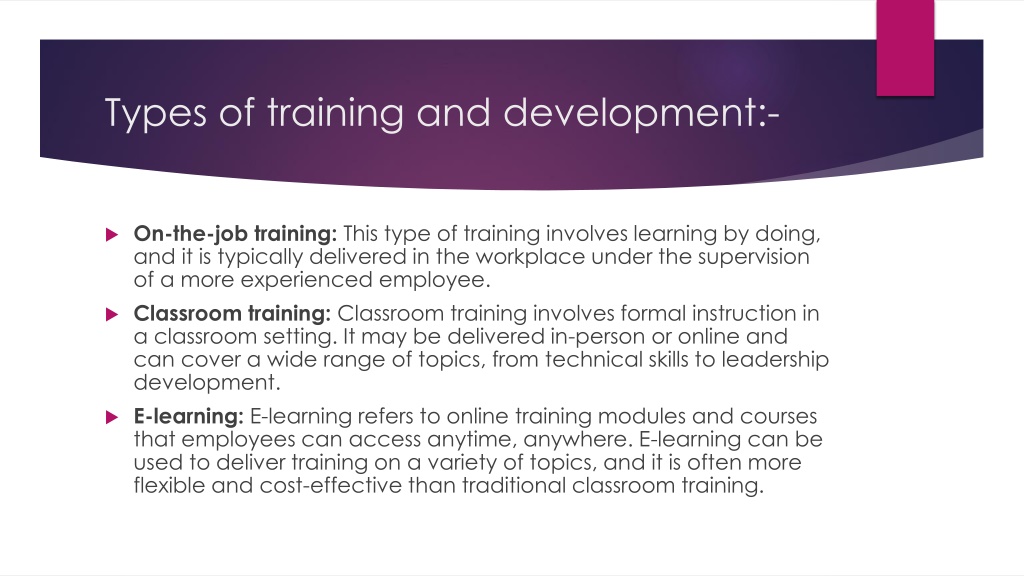 What Is The Best Definition Of Training And Development What Is The Best Definition Of Training And Development