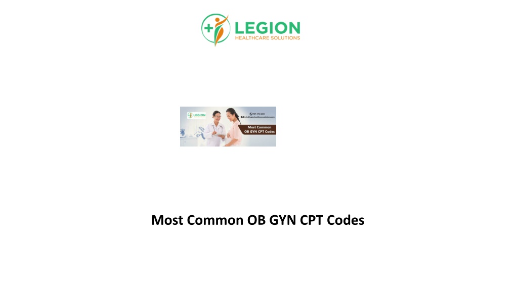 PPT Most Common OB GYN CPT Codes PowerPoint Presentation, free