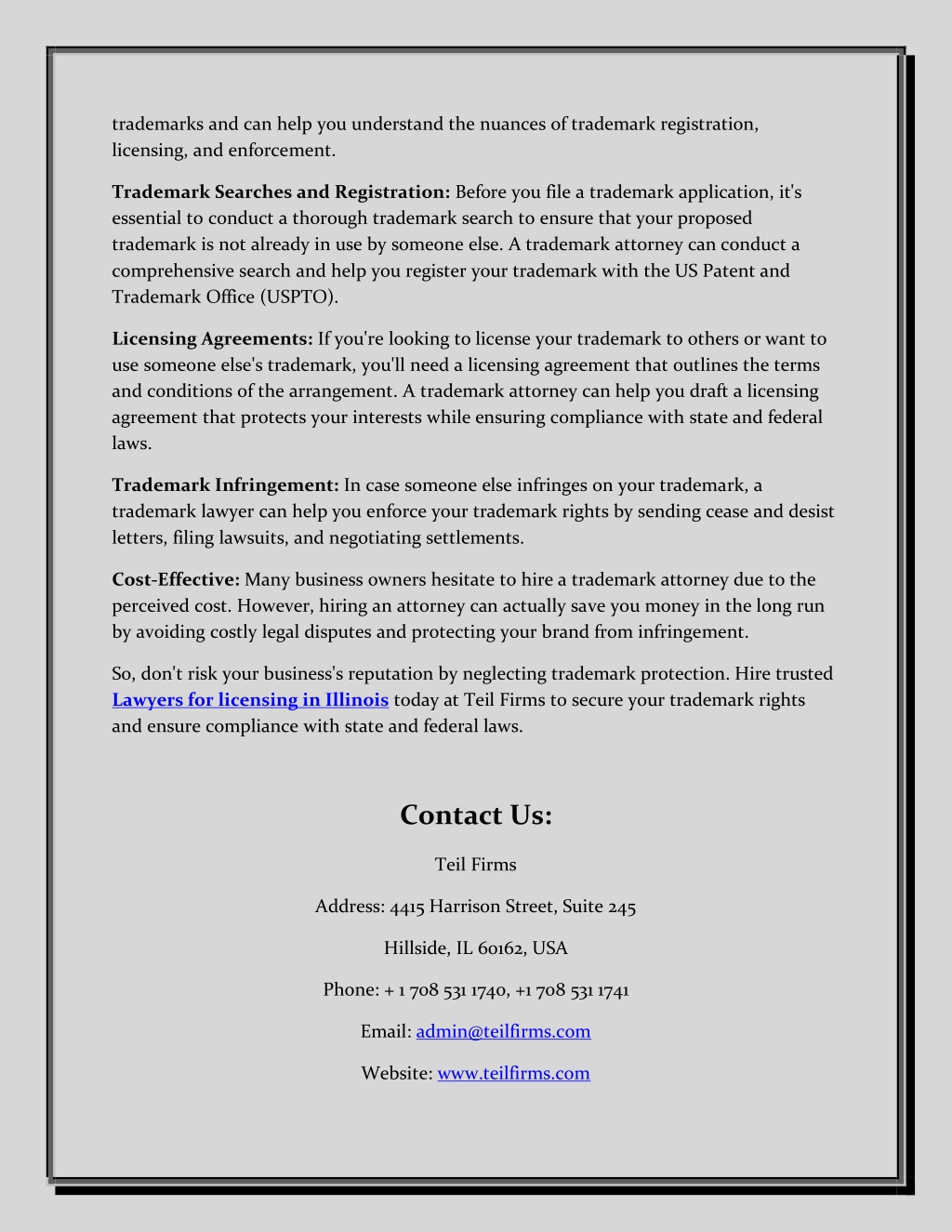 Ppt Why You Need A Trademark Attorney In Illinois Powerpoint Photo Inspiration