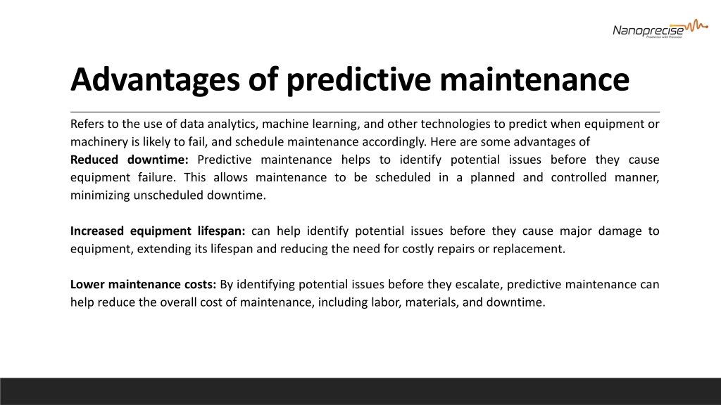 Ppt Predictive Maintenance Nanoprecise Powerpoint Presentation Free Download Id 12100736