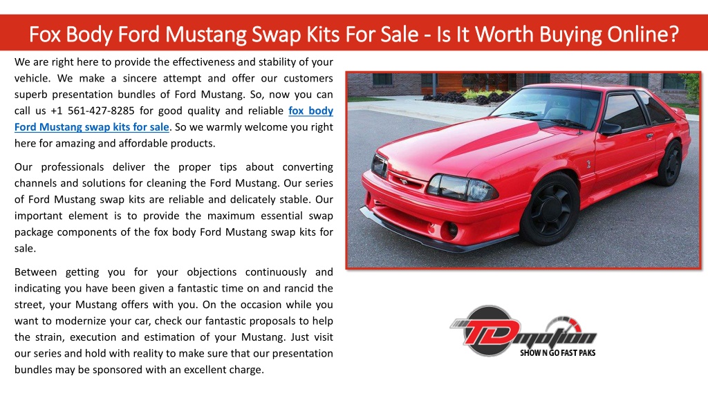 Ppt Fox Body Ford Mustang Swap Kits For Sale Is It Worth Buying Online Powerpoint