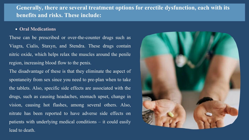 Ppt Erectile Dysfunction Treatment Options 2 Powerpoint Presentation Id12101023