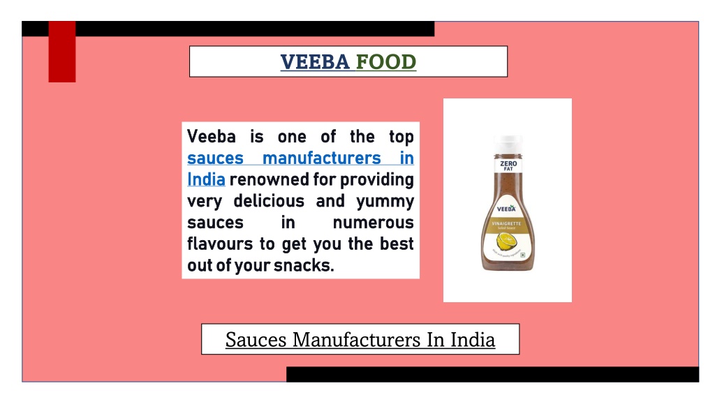 PPT Sauces Manufacturers in India PowerPoint Presentation, free