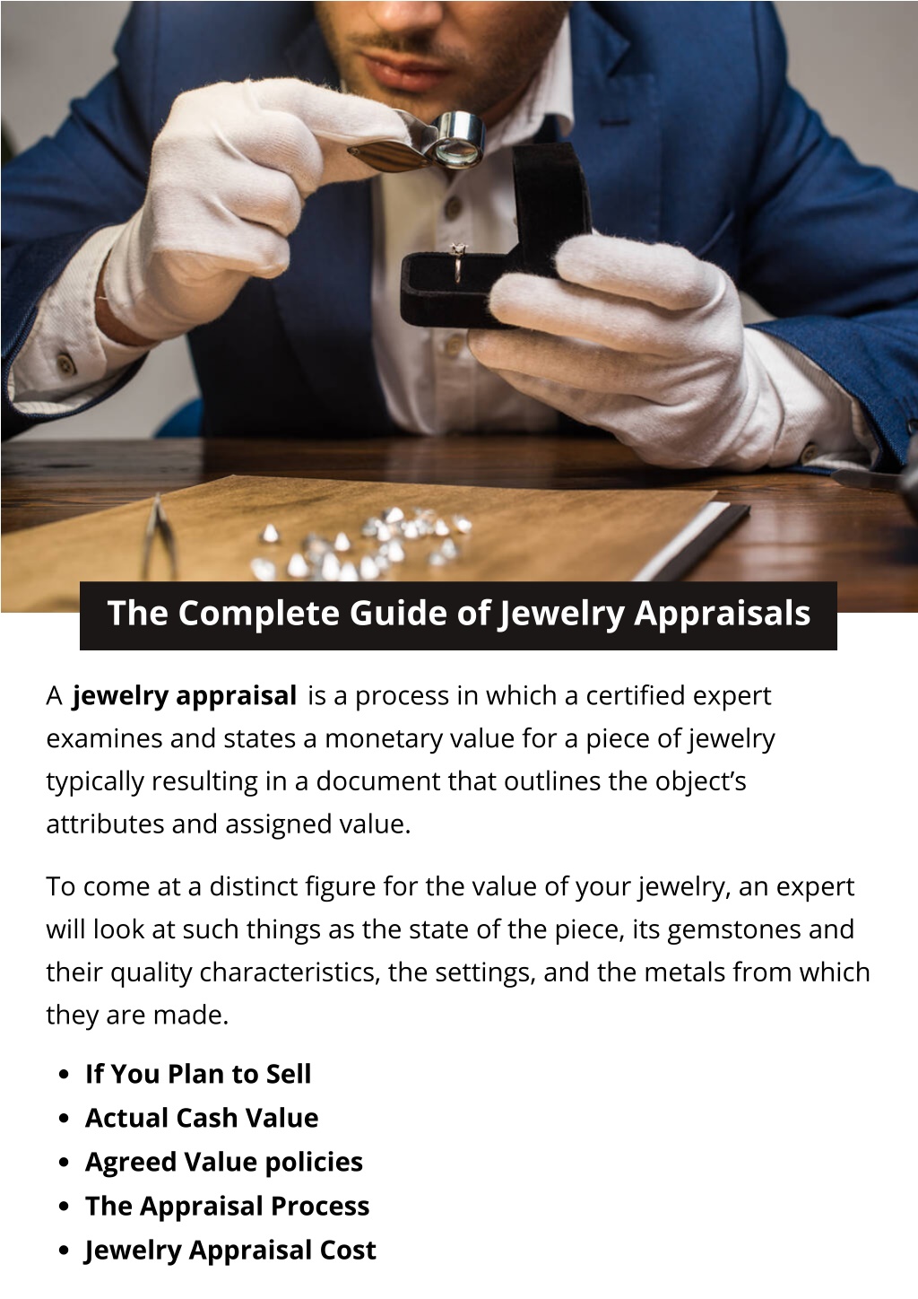 PPT The Complete Guide of Jewelry Appraisals PowerPoint Presentation