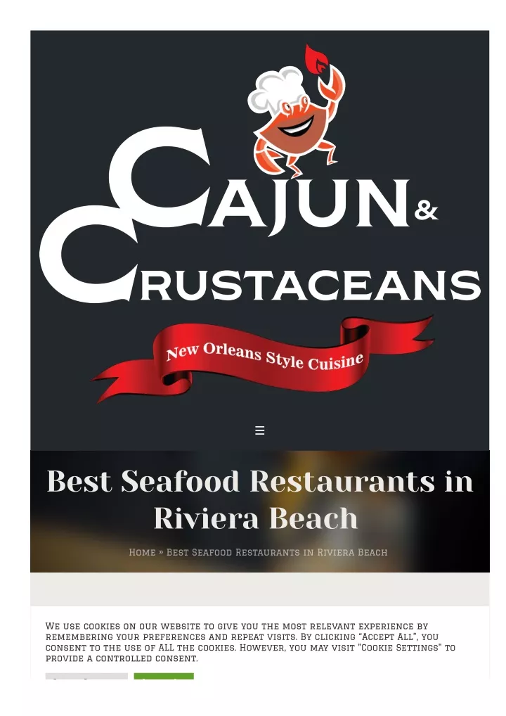 PPT Seafood Restaurants Riviera Beach Fl PowerPoint Presentation