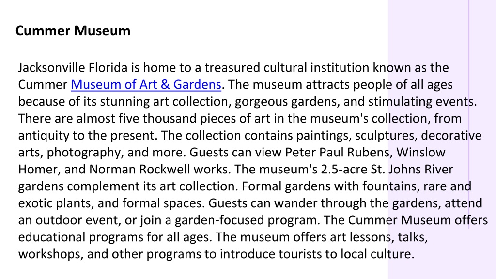 PPT Jacksonville Museum PowerPoint Presentation, free download ID