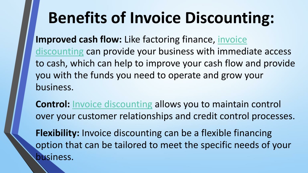 PPT - Factoring Finance And Invoice Discounting: What You Need To Know ...