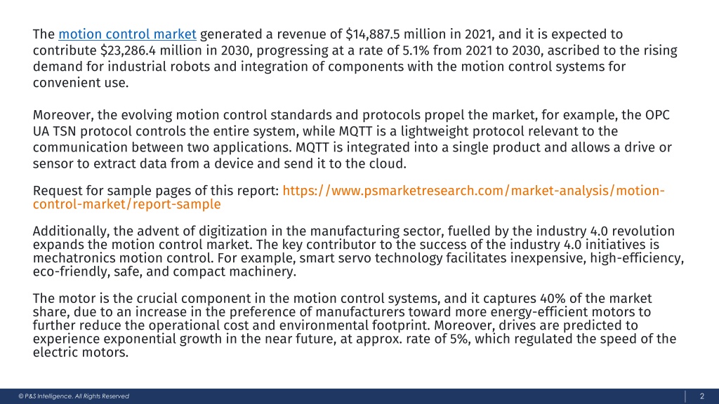 PPT Motion Control Market PowerPoint Presentation, free download ID