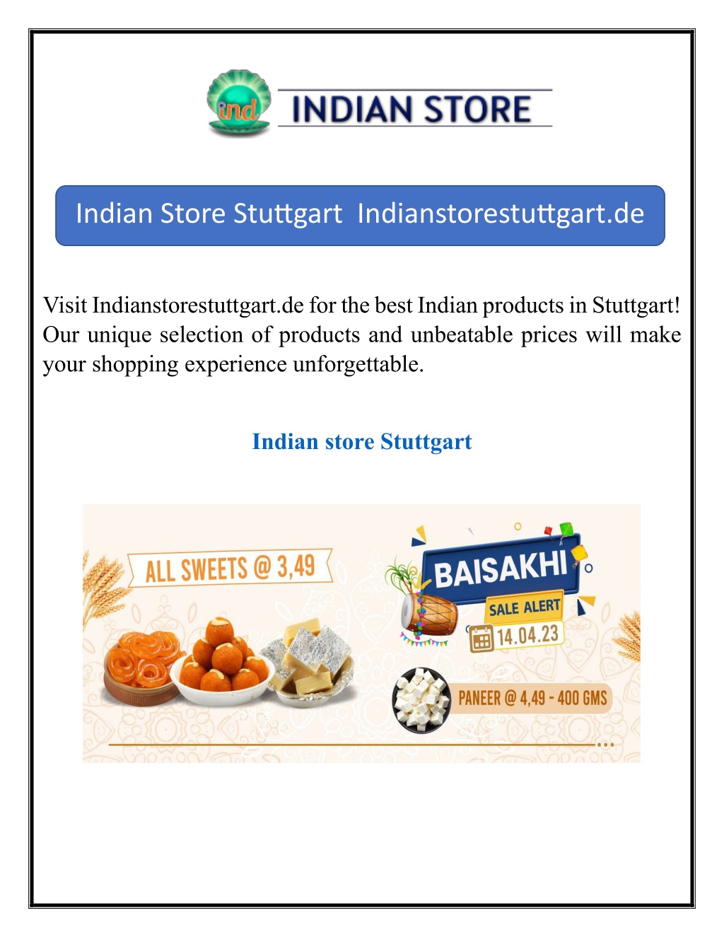 PPT Indian Store Stuttgart Indianstorestuttgart.de PowerPoint
