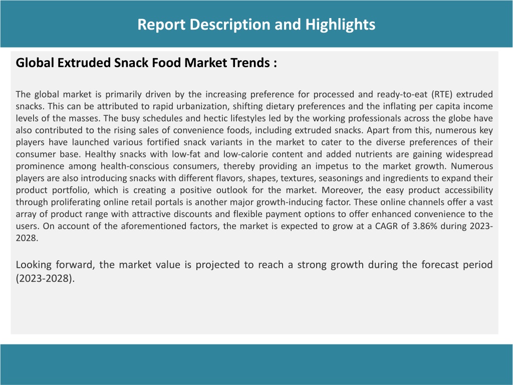 PPT - Extruded Snack Food Market Size, Share, Analysis, Growth ...