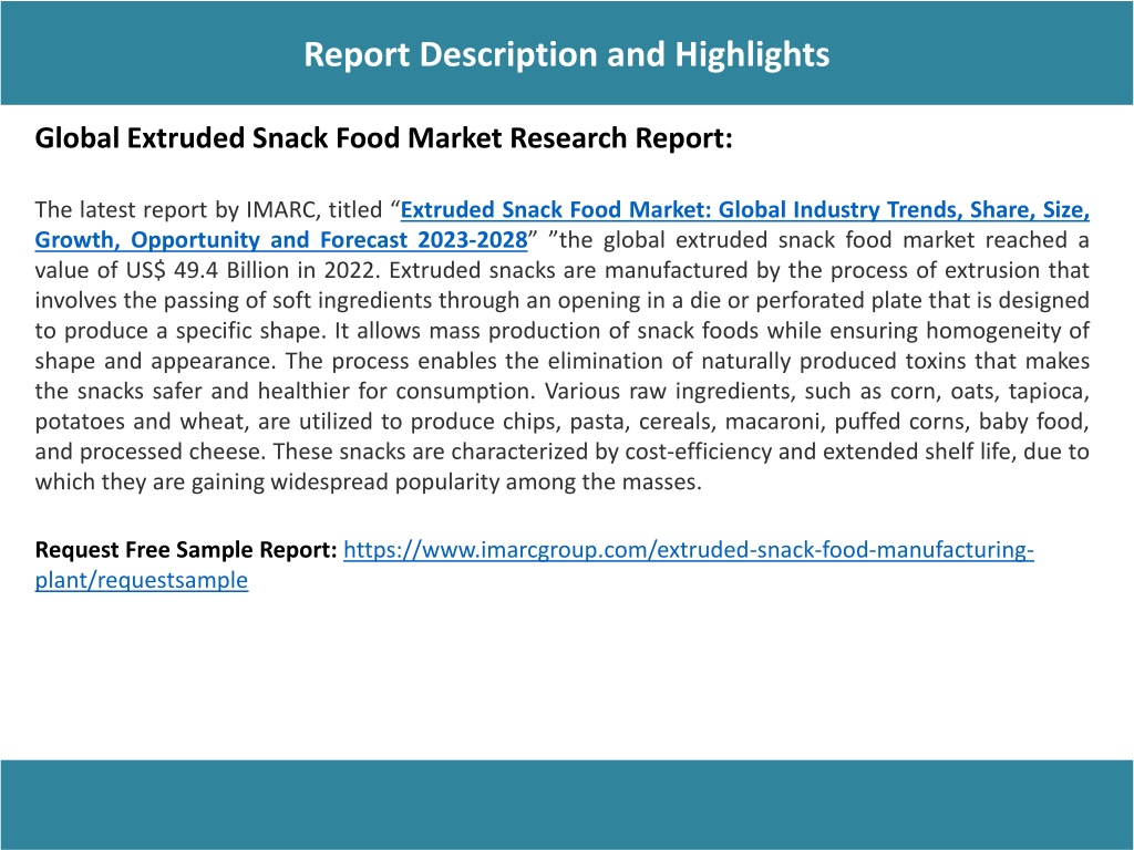 PPT - Extruded Snack Food Market Size, Share, Analysis, Growth ...
