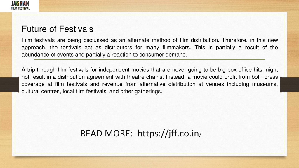 PPT film festivals in india PowerPoint Presentation, free