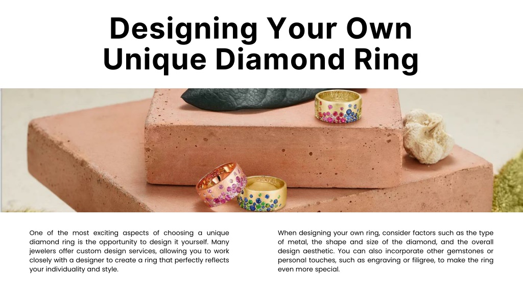 PPT - Diamonds Unleashed: Celebrating Unique Diamond Ring Design ...