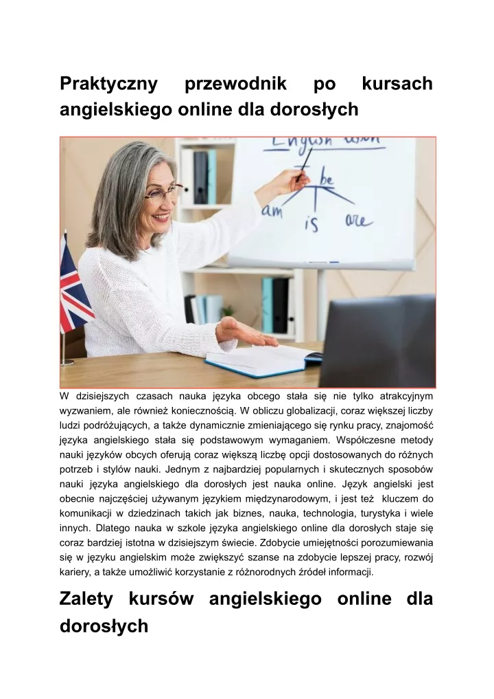 PPT - Praktyczny Przewodnik Po Kursach Angielskiego Online Dla ...