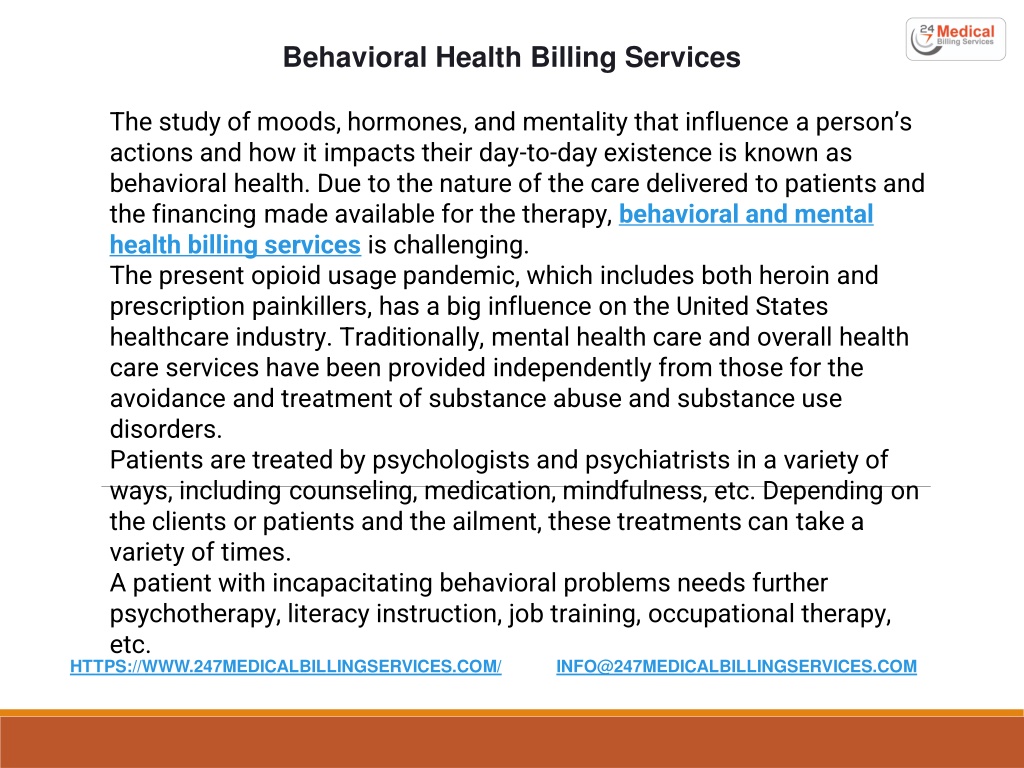 PPT Behavioral Health Billing Services PowerPoint Presentation, free