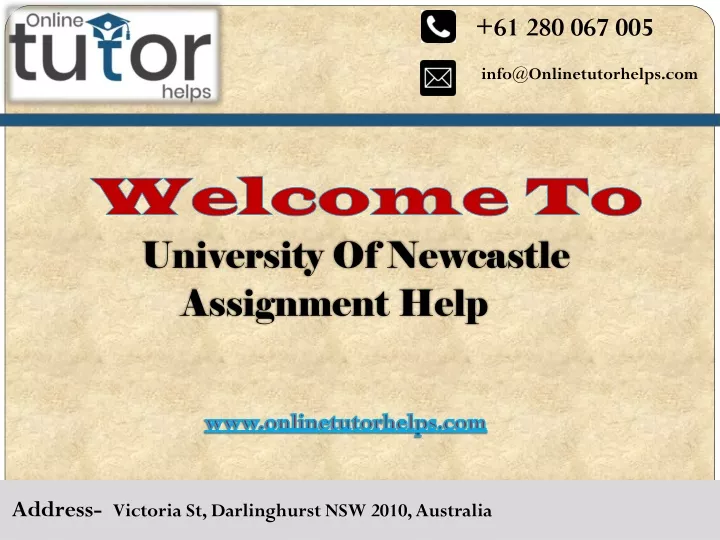 university of newcastle assignment cover sheet