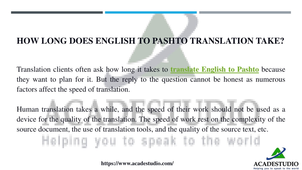 presentation meaning in pashto