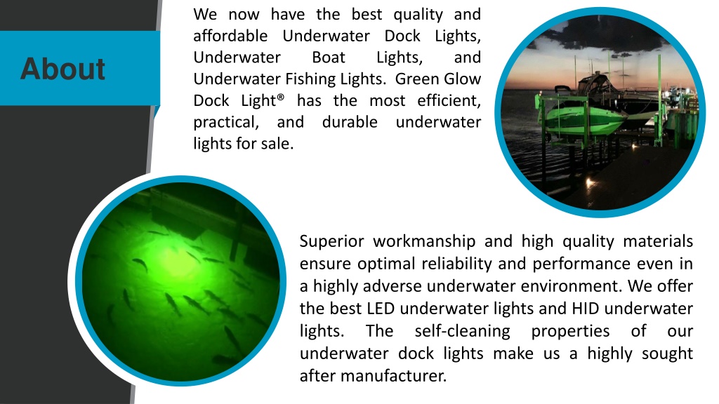 PPT - Green Underwater Lights Greenglowdocklight.com PowerPoint  Presentation - ID:12116048