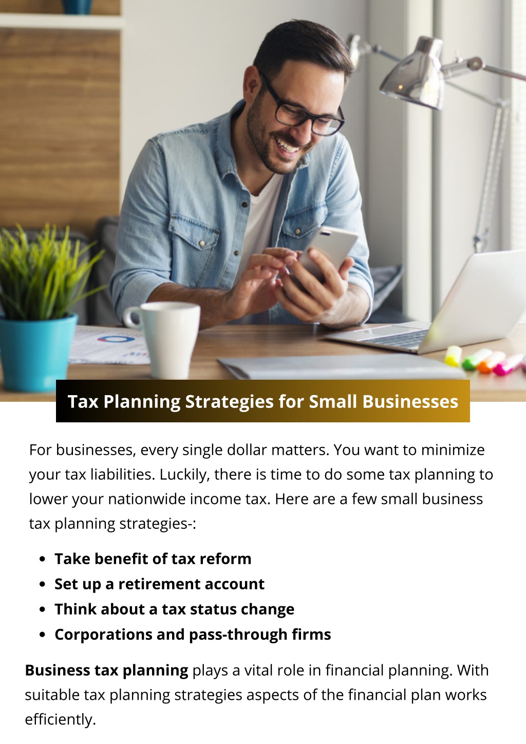 PPT - Tax Planning Strategies For Small Businesses PowerPoint ...