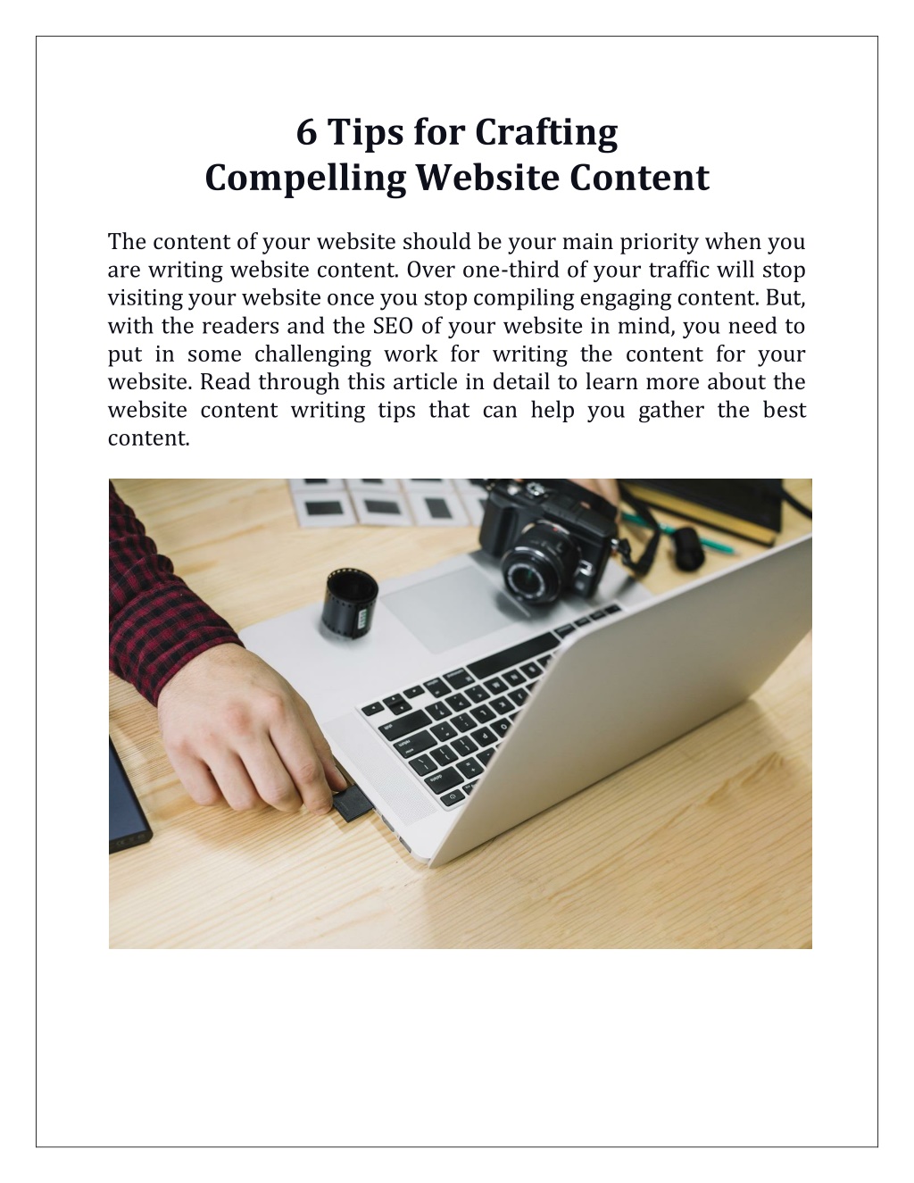 PPT - 6 Tips For Crafting Compelling Website Content PowerPoint 