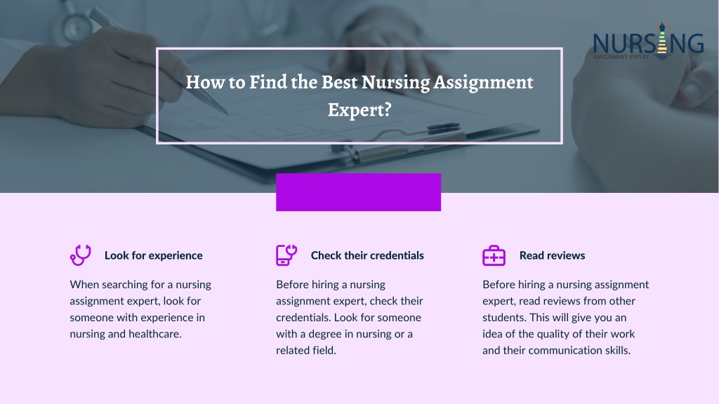 nursing assignment experts