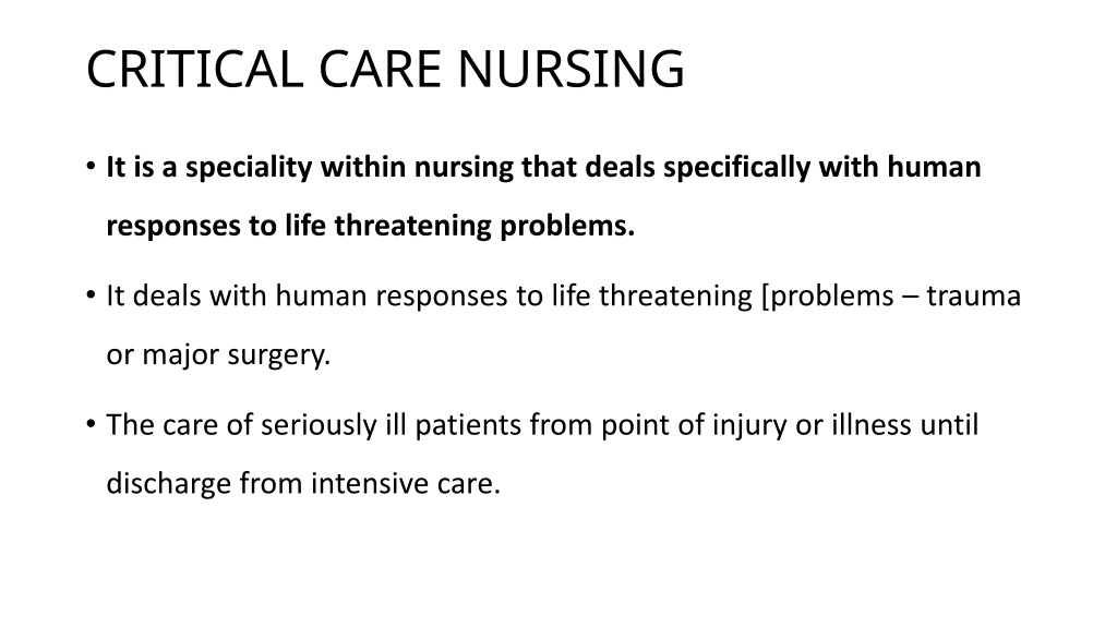 principles of critical care nursing wikipedia