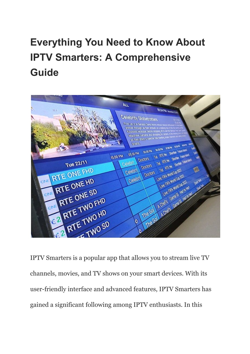 Ppt Everything You Need To Know About Iptv Smarters A Comprehensive