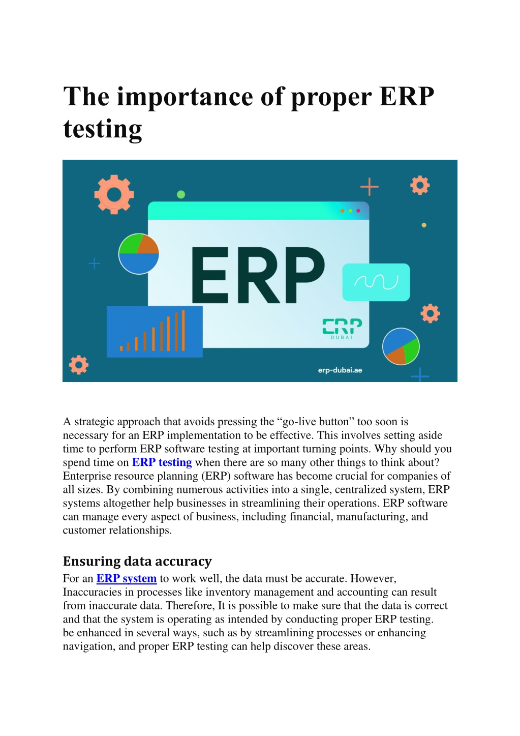 PPT - The importance of proper ERP testing PowerPoint Presentation ...