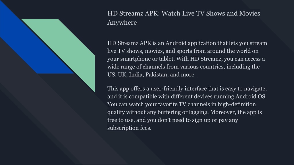 PPT HD Streamz APK Watch Live TV Shows and Movies Anywhere PPT HD Streamz APK Watch Live TV Shows and Movies Anywhere